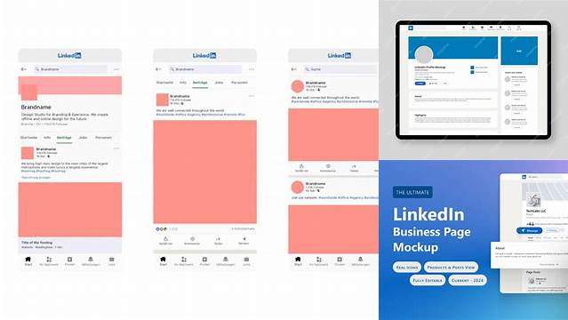 480+ Linkedin Mockup Free Easy Editable