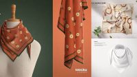 4801+ Scarf Mock Up Free Layered PSD File Free Download