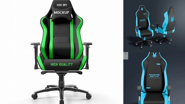 4807+ Gaming Chair PSD Mockup Front View Creative Photoshop Resources