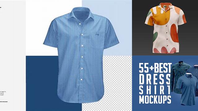 4808+ Short Sleeve Dress Shirt Mockup Digital Resource Free Download