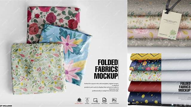 4809+ Folded Fabric Mockup Free Creative High-Resolution PSD Freebie