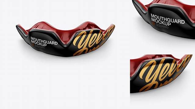 481+ Mouthguard PSD Mockup Front View Premium Quality PSD Freebie