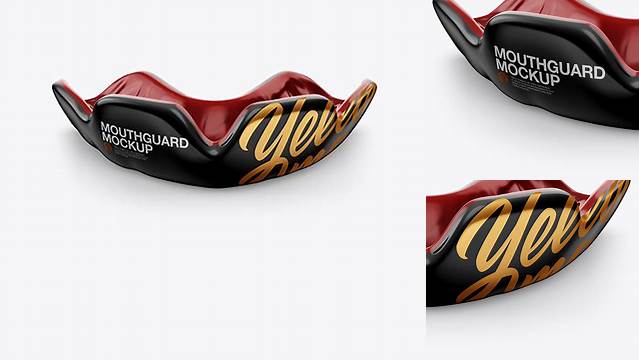 481+ Mouthguard PSD Mockup Front View Premium Quality PSD Freebie