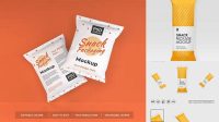 481+ Snack Package PSD Mockup Halfside View Creative Layered Mockup Freebie