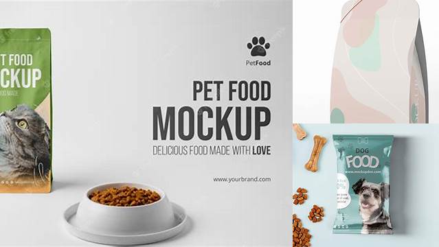 4812+ Pet Food Packaging Mockup Free Downloadable PSD Design Template