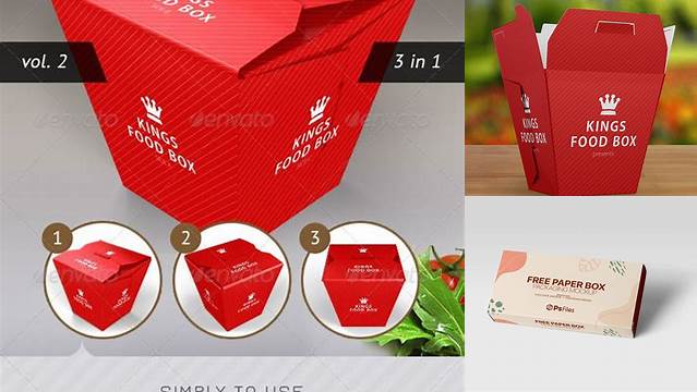 4813+ Mockup Rice Box Modern Design PSD