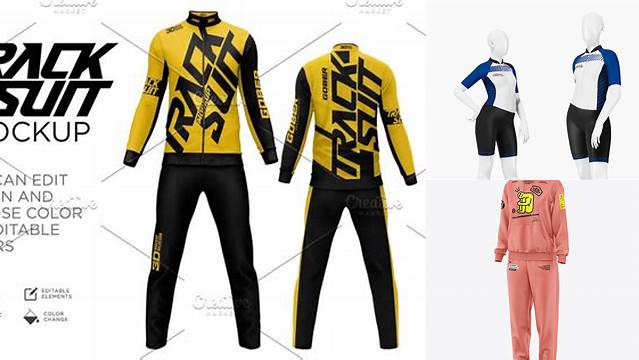 4818+ Women's Sport Suit PSD Mockup Front View Creative and Modern PSD Freebie