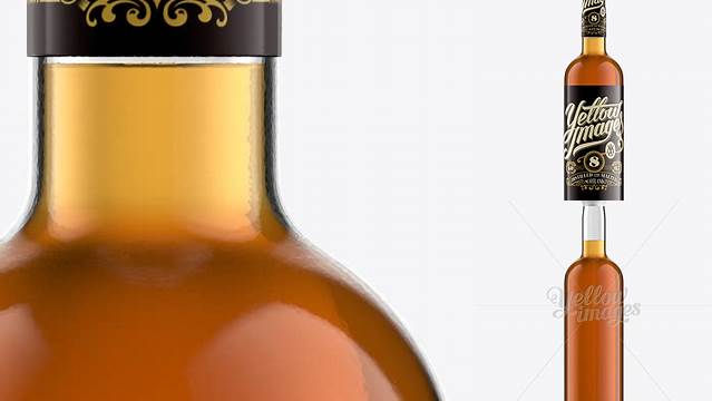 482+ 75cl Ariane 2 Bottle with Whisky PSD Mockup Download Customizable PSD