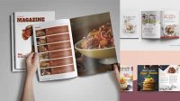 482+ Food Magazine Mockup Best for Showcase