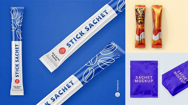 482+ Stick Sachet Mockup Free Free PSD