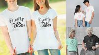 4820+ Mockup T Shirt Couple Free Mockup PSD Free Download