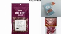 4828+ Beef Jerky Package PSD Mockup High-Quality Creative PSD