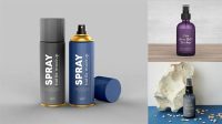 483+ Pocket Spray Mockup Advanced Photoshop Design Free