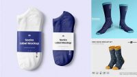 4832+ Socks PSD Mockup Top View Stylish PSD for Free