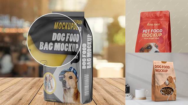 4835+ Dog Food Bag Mockup Free Editable Design PSD File