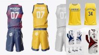 4841+ Basketball Uniform Mockup Free Unique High-Resolution PSD