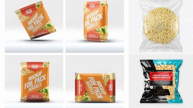 4843+ Instant Noodle Packaging Mockup Free Best for Showcase