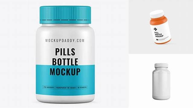 4847+ Matte Plastic Pills Bottle PSD Mockup Exclusive Free Creative Mockup File