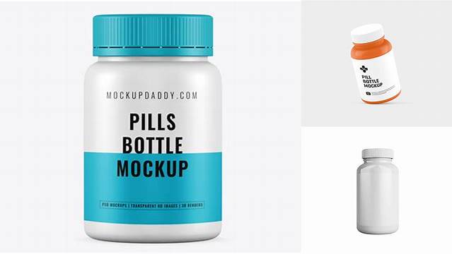 4847+ Matte Plastic Pills Bottle PSD Mockup Exclusive Free Creative Mockup File