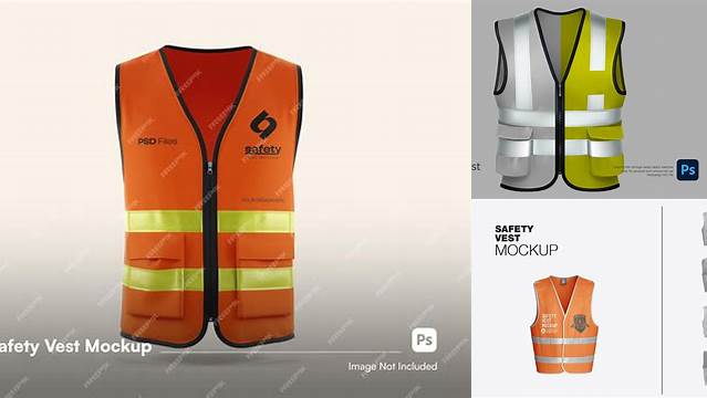 4848+ Safety Vest Mockup High Resolution