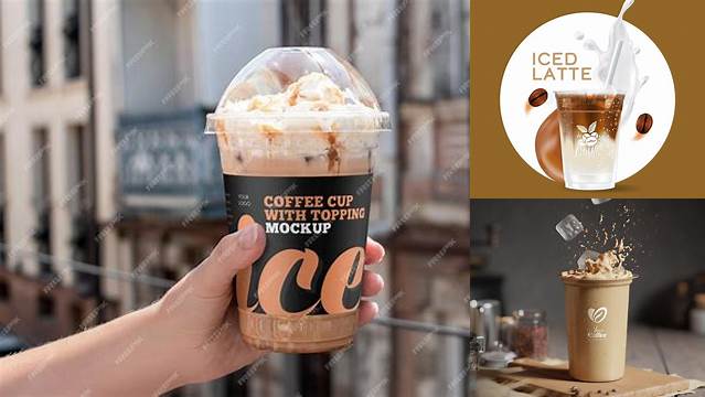 485+ Iced Coffee Mockup Free PSD