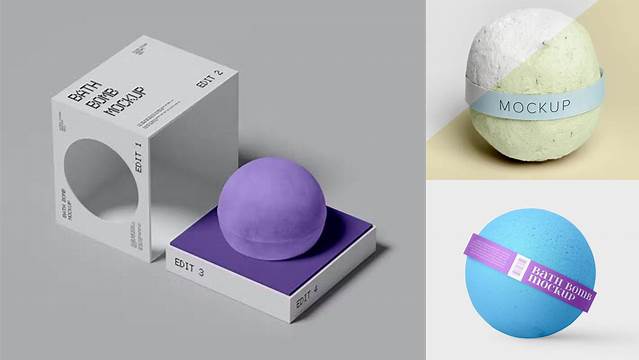 4852+ Bath Bomb Mockup Download Free PSD