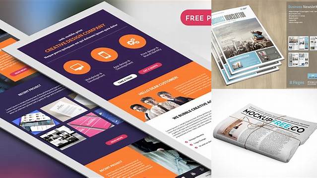 486+ Newsletter Mockup Professional PSD Template