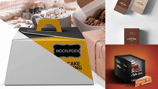 4860+ Cake Box Mockup Fully Editable PSD Template