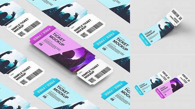 4866+ Ticket Mockup Free For Free Download