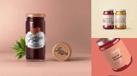 4867+ Glossy Ceramic Jam Jar PSD Mockup Downloadable PSD Design Template