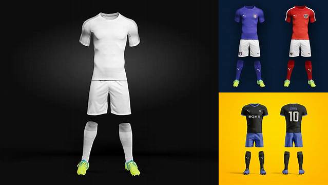 4870+ Uniforme De Futbol Mockup Creative PSD Resources