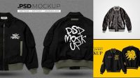 4872+ Bomber Jacket Mockup Psd Free Download Stylish Free PSD