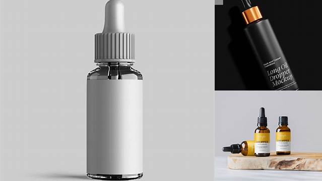 4874+ Oil Dropper Mockup Easy-to-Edit PSD