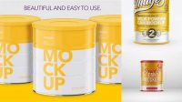 4875+ Milk Powder Can Mockup Free For Free Download