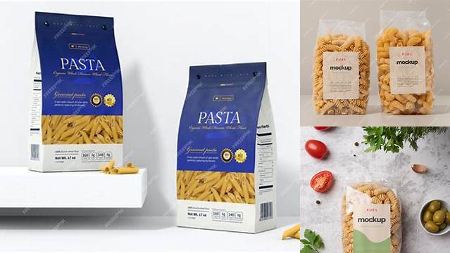 4876+ Pasta Bag Mockup Free Premium PSD Freebie