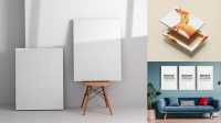 4877+ Wall Canvas Mockup Free Premium Quality Freebie