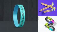 488+ Event Wristband Mockup Free Psd High-Quality PSD