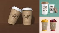 488+ Glossy Coffee Cup PSD Mockup Fully Customizable Mockup PSD Free