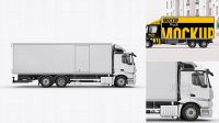 4881+ Truck HQ PSD Mockup Right Side View Elegant Free Graphic Resource