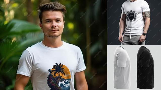 4884+ Men's T-shirt PSD Mockup Side View Unique and Editable PSD