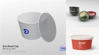 4884+ Rice Bowl Packaging Mockup PSD Free Download