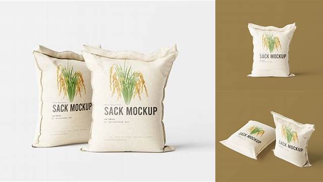 4886+ Free Rice Bag Mockup Download Free Editable PSD Template