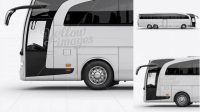 4893+ Mercedes-Benz Travego PSD Mockup Left Side View High-Quality Editable PSD