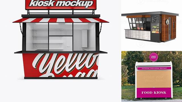 4897+ Food Kiosk Mockup Hight Resolution