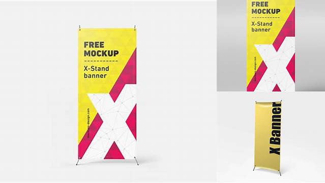 4897+ X Banner Mockup Free Smart PNG Image