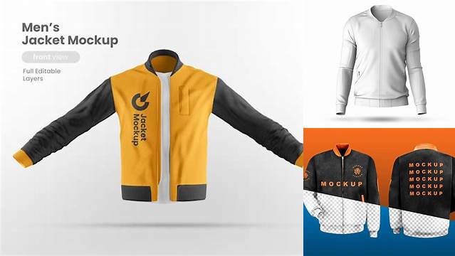 4898+ Mock Up Jaket Premium Quality PSD Freebie