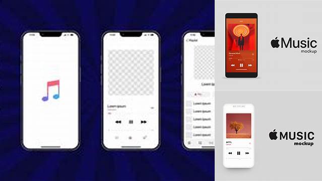 4902+ Apple Music Mockup Digital Download