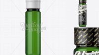 4902+ Green Glass Fruit Liqueur Bottle PSD Mockup High-Quality PSD Files