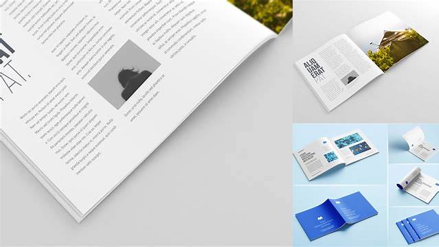 4903+ Square Magazine PSD Mockup Half Side View For Free Download