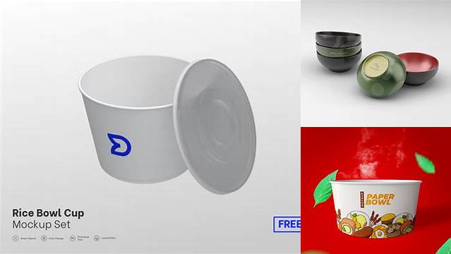 4905+ Rice Bowl Packaging Mockup Stylish PSD for Free